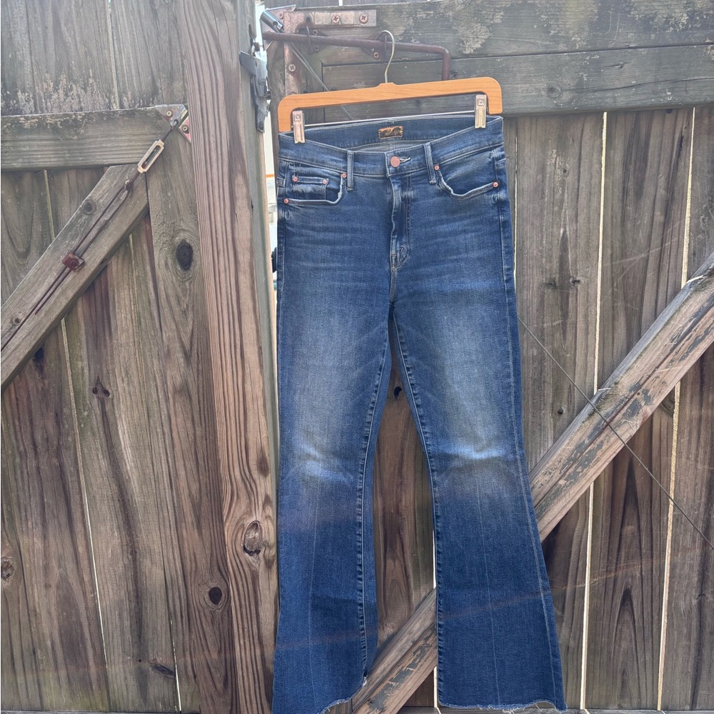 MOTHER Flare Jeans in Classic Blue